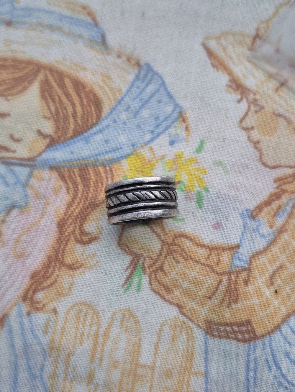 🌙Authentic Vintage William Spratling Silver Wide Braided Band Ring